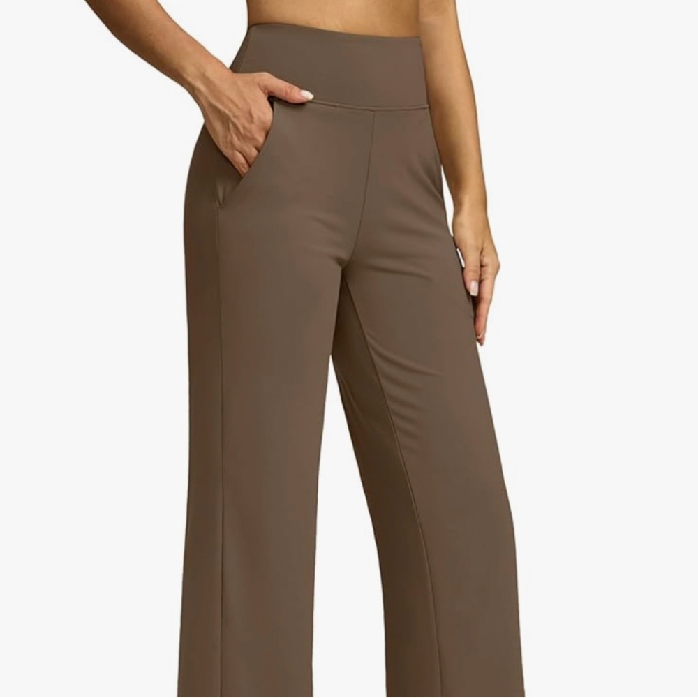 High-Waisted Brown Women's Yoga Pants